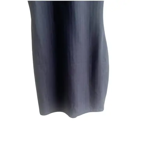 VILA Vipola Black Ribbed Short Sleeve Collard Mini Dress