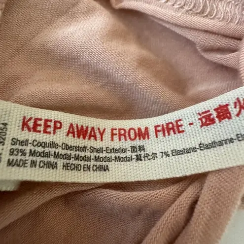 FP Movement Free People Beige Cowl Neck Long Sleeve Open Back Twist Crop Top NWT Tan Size L