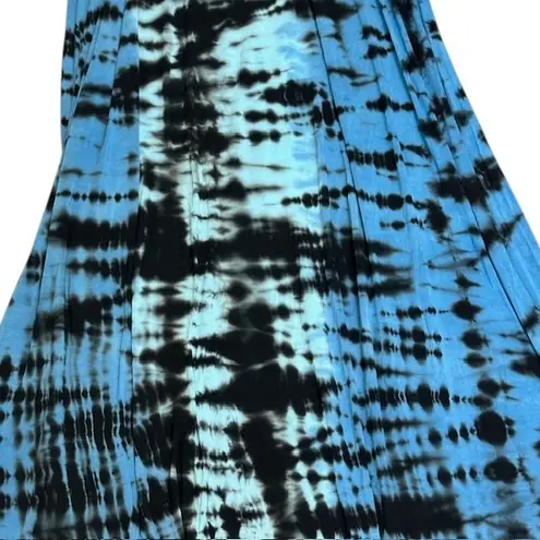 Boston Proper Green Dragon for Blue Tie Dye Halter Sundress Casual Dress Sz XL