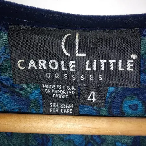Carole Little Dresses 4 Turquoise Asian Style Top Blue