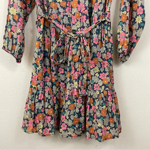 Birds of Paradise Trovata Birds of Paradis Vintage Floral Abigail Short Dress Size Large