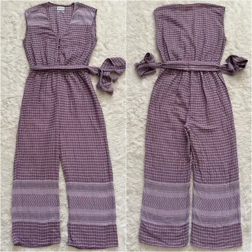 Saylor Jumpsuit Zoya Sleeveless Cropped Purple S