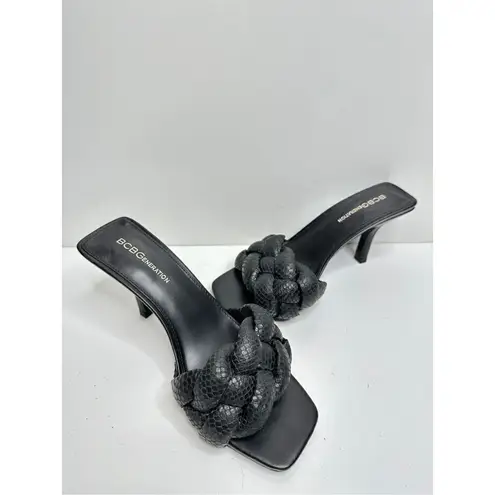 BCBGeneration  Sandals Womens 7.5 Black Marlino Leather Sandals