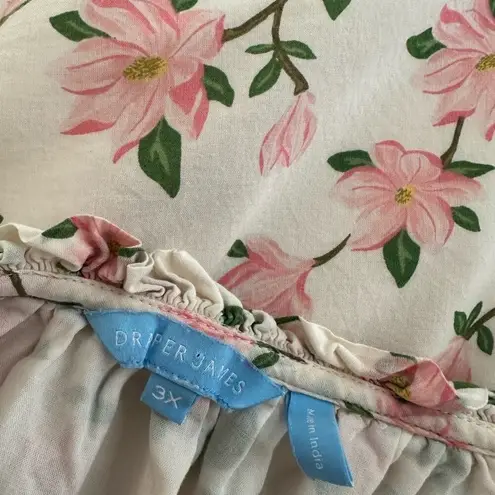 Draper James Cottage Floral Mini Dress Cream Long Sleeve Babydoll Brunch Shower