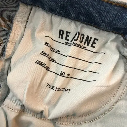 RE/DONE Womens Jeans 70s Straight Laguna High Rise 24