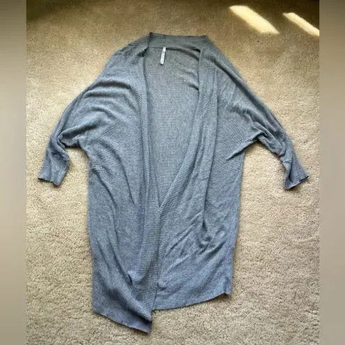 Leo & Nicole  Gray Open Front Long Sleeve Cardigan Sweater - S - EUC
