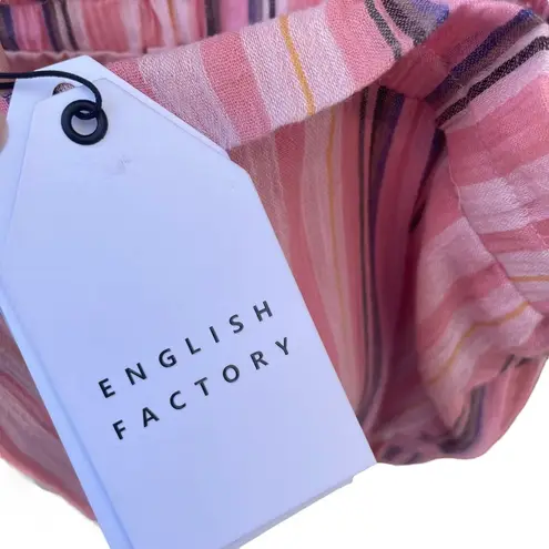 English Factory Anthropologie Striped Crop Top