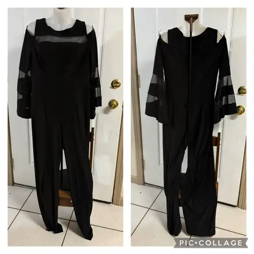 R & M Richards 8 Black Jumpsuit