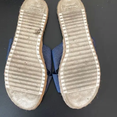 American Eagle  Flat Sandal. Size 7 Blue