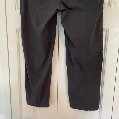 prAna  Summit Crop Pants Capri Sz Small Black Nylon Hiking Outdoors