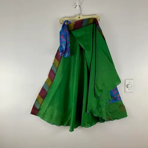 Boutique Reversible Maxi Wrap Skirt BINW311