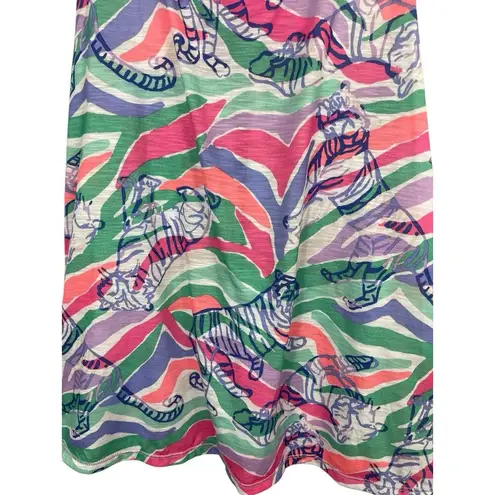 Lilly Pulitzer  Luxletic Multicolor Tiger Print Racerback Activewear Tank Top L thumbnail 3
