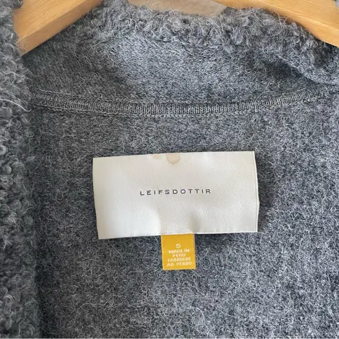 Leifsdottir grey wool and alpaca blend vest