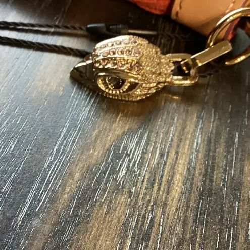 Kurt Geiger  Suede Colorful Tassel Bead Bag Charm Keychain - Image 3