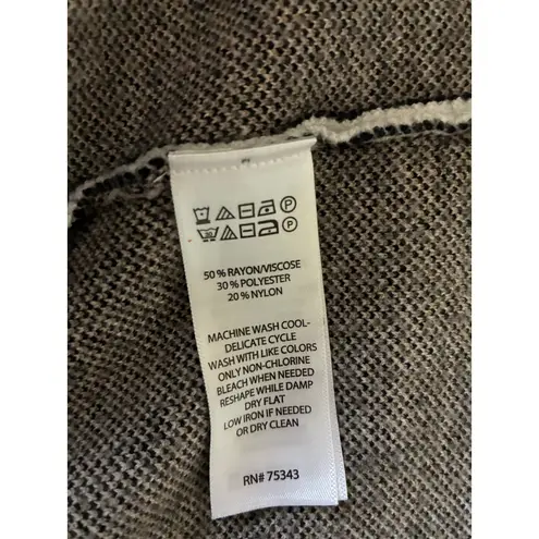 Christian Siriano New York Plaid Hooded Cardigan Wrap Belted Cozy Lounge Women L White Size L