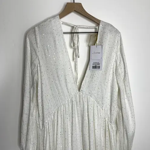 Sundress Chicago Maxi Dress Womens New Medium Large Revolve White