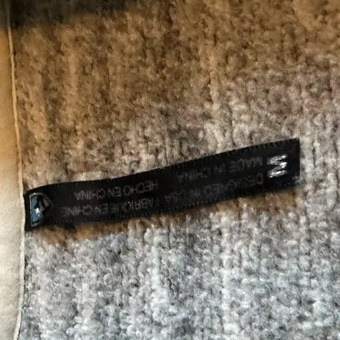 Kuhl Light Grey Fleece Lined Vest w/ Hood Marled Zip-Down Pockets Size Medium