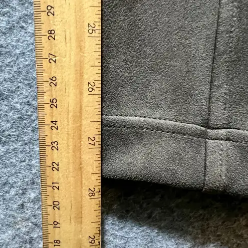 Andrew Marc Brown Faux Suede Leggings Womens Medium Pull On Stretch Skinny Pants