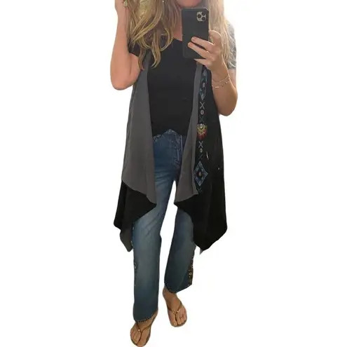 The Territory Ahead Vintage Western Aztec Open Cardigan Size Small Oversized - Image 3