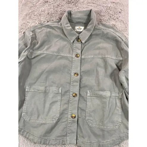 Marine layer Women's Freya Utility Jacket Olive Workwear western M patch pockets