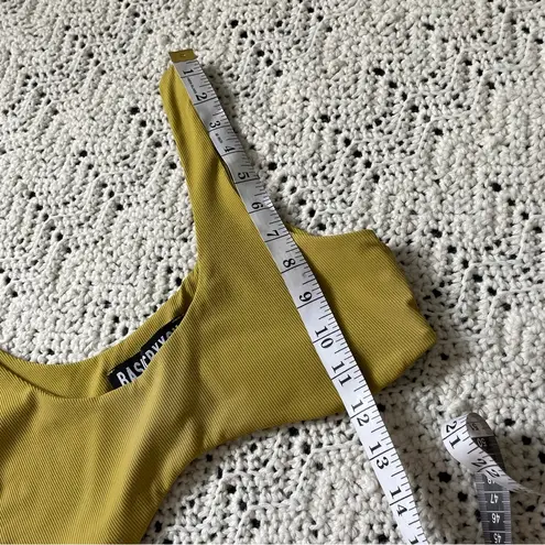 BasicBxxch Ribbed Bikini Crop Tank Top Green (Medium)