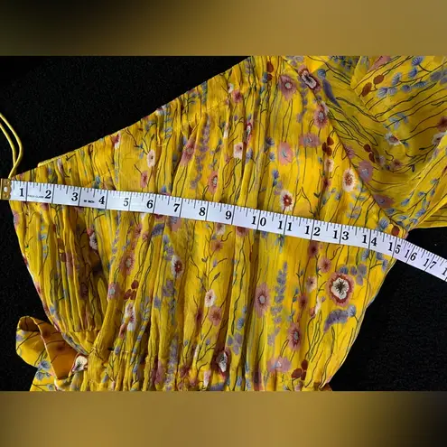 Alexis Edyta one-shoulder yellow dress in size Small