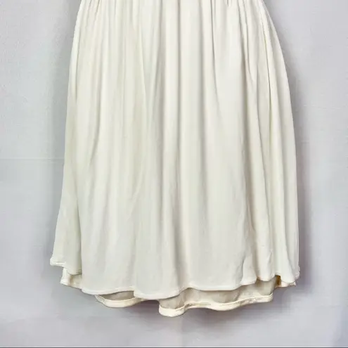 Milly White Halter Poplin Mini Dress S