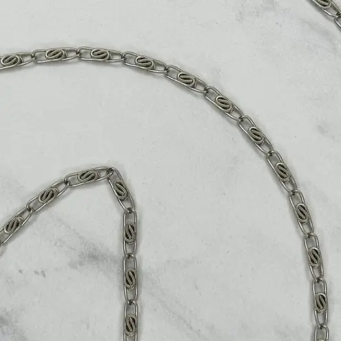 Silver Tone Swirl Chain Purse Strap 47" Crossbody Bag Replacement ✨