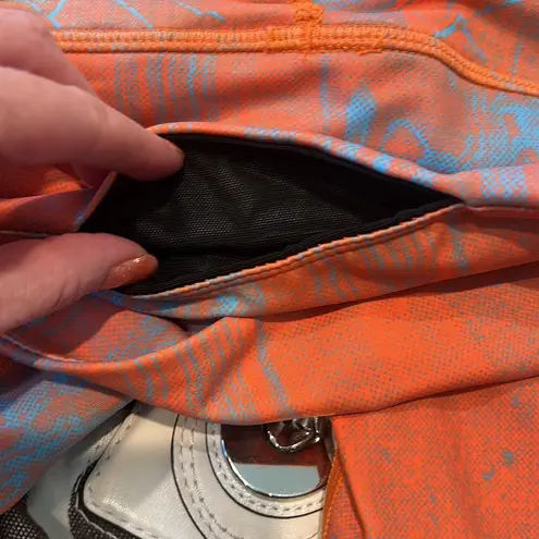 Zyia  Active Light & Tight Orange Weave High Rise 7/8 Leggings Size XXL - Image 3