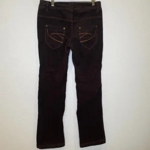 Esprit Chocolate Brown Bootcut Corduroys EUC Sz 8 Cotton Women’s Casual
