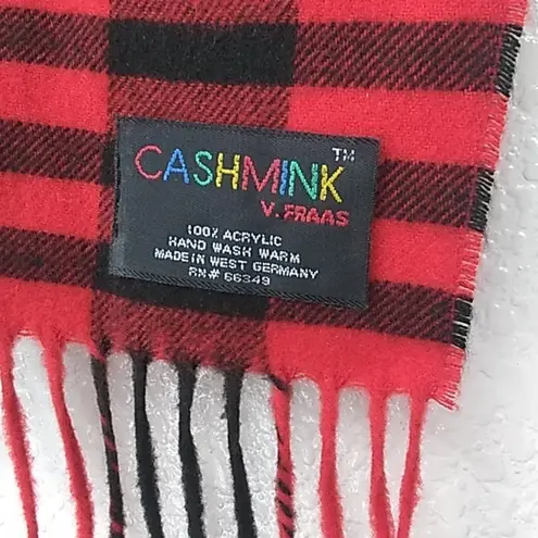FINAL MARKDOWN Ladies' Cashmink (V. Fraas) 100% Acrylic Scarf Red