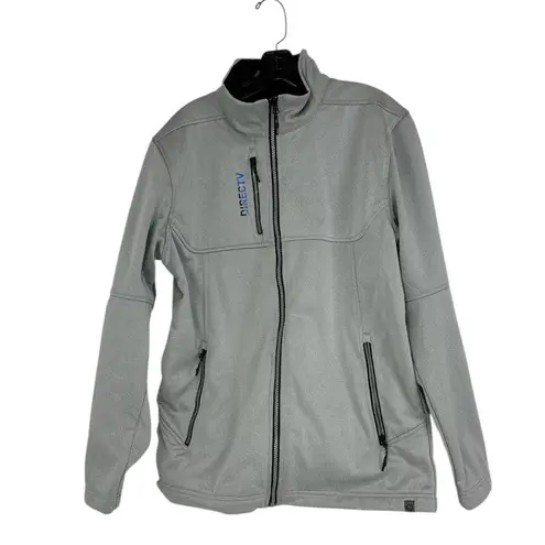 NWOT Elevate Gray Jacket with detachable keychain lanyard M Size M