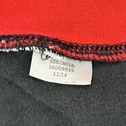 Victoria's Secret PINK Yoga Pants Black Red Foldover Waist Logo Dog Sz M Classic Size M