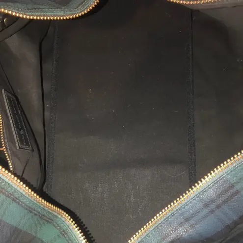 Ralph Lauren Black Watch Plaid Boston Overnight Travel Carry-On Duffle Bag 55cm