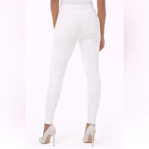 Liverpool Women's Gia Glider Ankle Skinny Pull On Jeans White Size 10