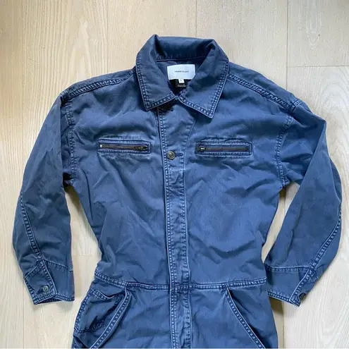 Current/Elliott  The Penny Coverall Boilersuit Women's 0 XS Denim Blue Mechanic