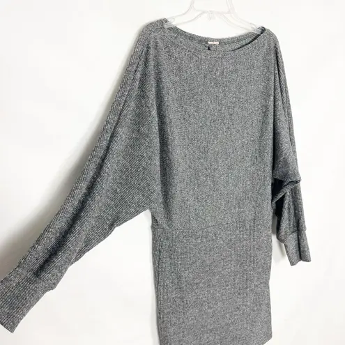 Arizona Jeans Arizona Heathered Gray Pullover Knit Dress Size Small