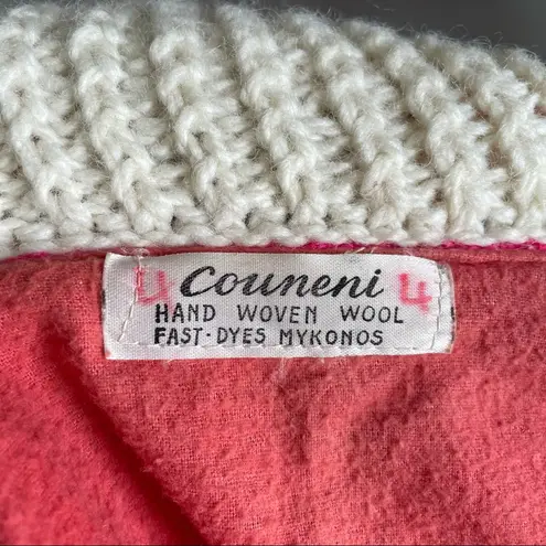 VINTAGE 1970s collared magenta sweater