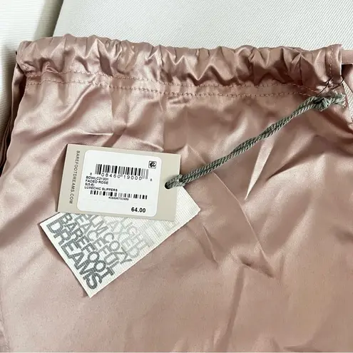 Barefoot Dreams Barefoot Dream LuxeChic Slippers Size 5/6 Small Faded Rose Loungewear Quilted