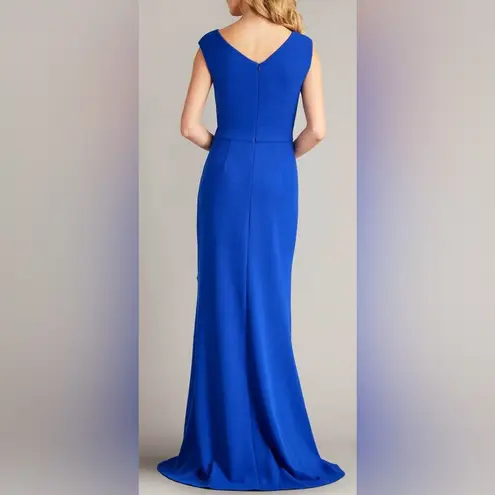 Tadashi Shoji NWOT BOS24245L - Cap Sleeve Ruffle Detail Dress Royal blue sz S