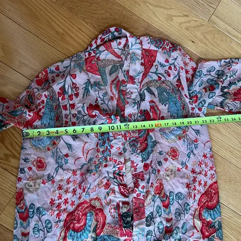 Pink and Red Long Sleeve swim cover up Size 2X