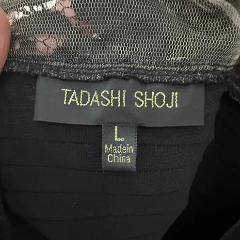 Tadashi Shoji Lace Sheath Dress Sleeveless Black Size Large