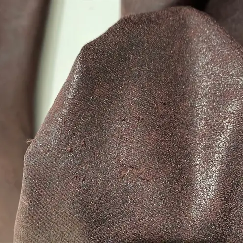 Spanx Assets by SPANX Burgundy Colored Leggings Size Large Shimmery Red