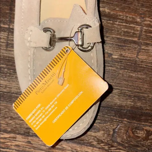 Piero Masetti Suede Driving Loafers EU 40 US 9 Beige Slip On Quiet Luxury NWT