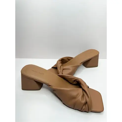 Open Edit  Sandals Womens Size 9.5 Brown‎ Edcora Slip On Block Heel Shoes - Image 7