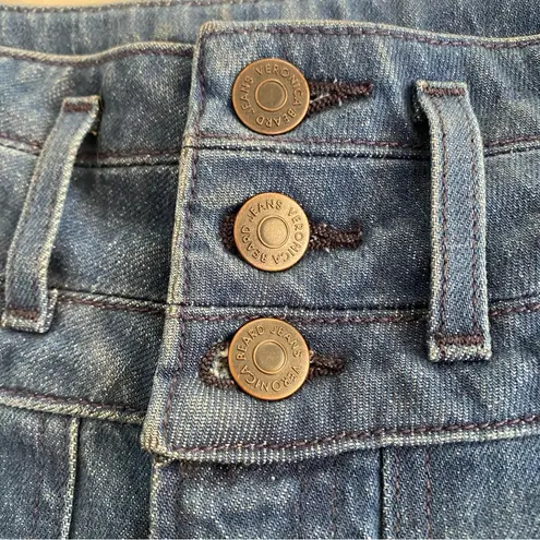 Veronica Beard Logan Slim Straight Extra High Rise Jeans Cornflower Wash Sz 23