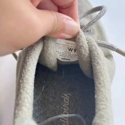 Allbirds Mizzle WR Wool Runner Sneakers Women's Size 9 Tan Merino Washable Shoe