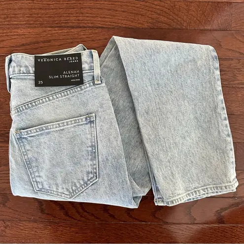 Veronica Beard Alenah High Rise Slim Straight Jeans