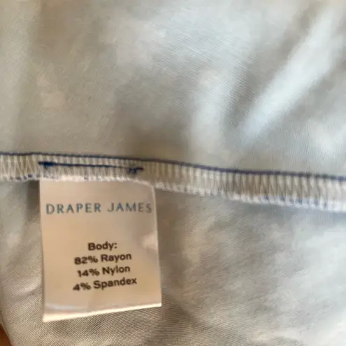 Draper James Women’s Graceland Ponte Sheath Blue White Floral Dress Size Medium