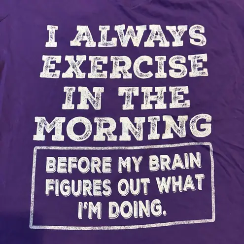 Port and Company Purple Graphic workout t